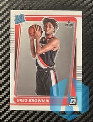 2021-22 Panini Donruss Optic Rated Rookie RC Greg Brown III #195